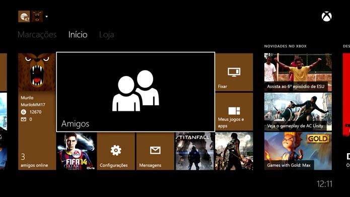 Xbox One: como excluir e bloquear um usuário na Xbox Live (Foto: Reprodução/Murilo Molina)