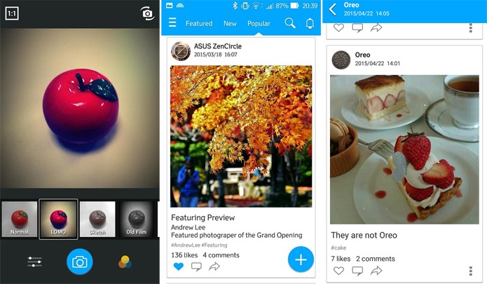 Asus Zencircle tem a aparência similar ao Instagram (Reprodução/Google Play)