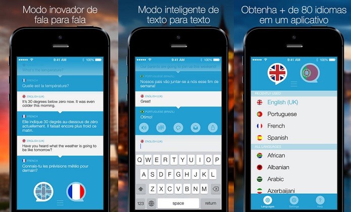 Faça traduções instantâneas de voz ou texto (Foto: Divulgação/AppStore)
