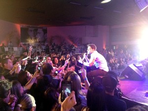 Público ficou em contato com a dupla (Foto: Luana Eid / G1)