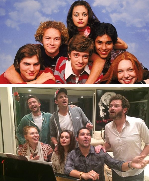 Elenco de 'That 70's Show' na época da série e hoje (Foto: Reprodução / Instagram)