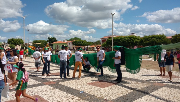 Tocha Olimpíca, Itapajé, Irauçuba, Ceará, rede (Foto: Juscelino Filho)