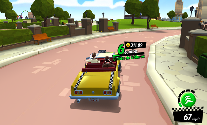 Crazy Taxi: City Rush (Foto: Reprodução) Crazy Taxi: City Rush (Foto: Reprodução)