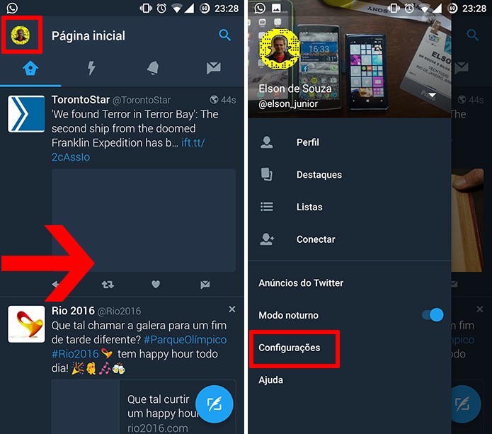 Twitter pode ter confirmação de leitura desativada no aplicativo do Android (Foto: Reprodução/Elson de Souza)