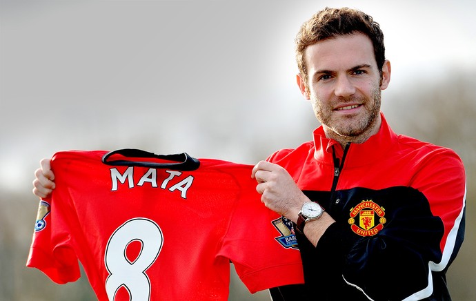 Juan Mata camisa 8 Manchester United (Foto: AFP)