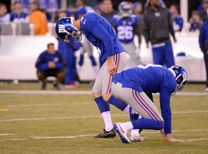 kicker Josh Brown NFL New York Jets x New York Giants (Foto: Robert Deutsch-USA TODAY Sports)