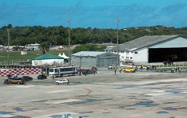 simulado aeroporto de salvador (Foto: Lílian Marques/G1)