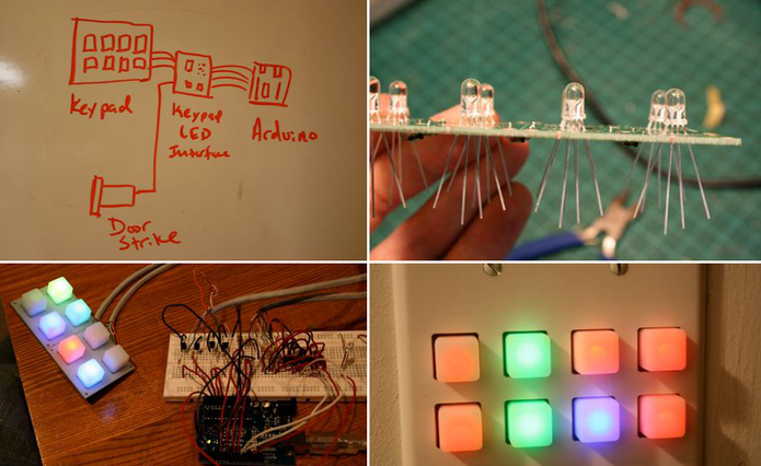 Fechadura eletrônica desenvolvida com Arduino (Foto: Reprodução/Hackaday)