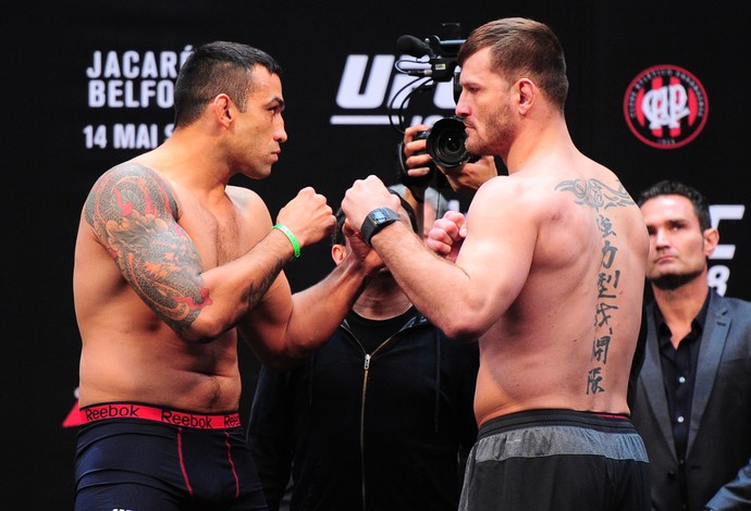 Encarada Fabricio Werdum Stipe Miocic UFC 198 (Foto: Jason Silva) Encarada Fabricio Werdum Stipe Miocic UFC 198 (Foto: Jason Silva)