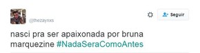 Bruna Marquezine vira assunto na web por Nada Será Como Antes (Foto: Twitter / Reprodução) Bruna Marquezine vira assunto na web por Nada Será Como Antes (Foto: Twitter / Reprodução)