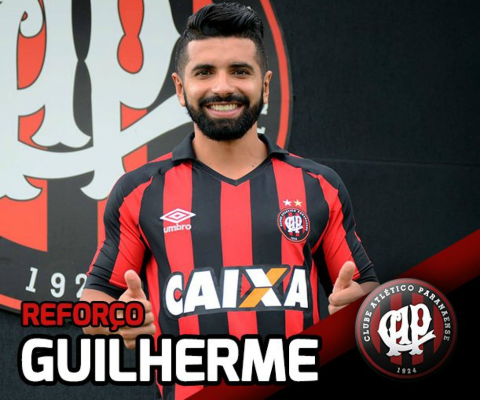 Guilherme chega ao Atlético-PR por empréstimo até 2018 (Foto: Site oficial do Atlético-PR/Divulgação)