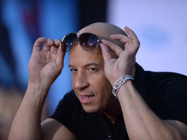 Vin Diesel em première de filme em Los Angeles, nos Estados Unidos (Foto: Robyn Beck/ AFP)