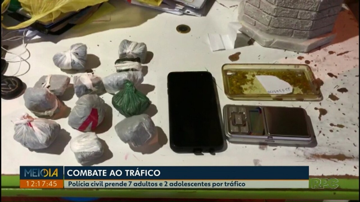 Sete pessoas são presas em operação da Polícia Civil contra o tráfico