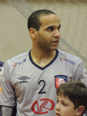 Dudu Joinville Futsal goleiro (Foto: João Lucas Cardoso)