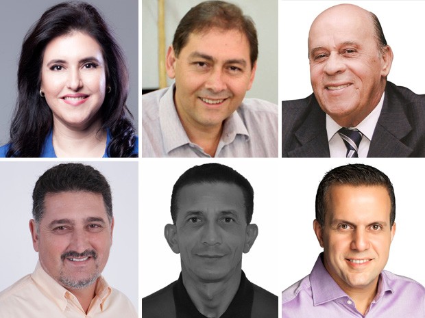 Montagem mostra candidatos de MS ao Senado (Foto: Divulgação)