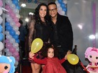 Scheila Carvalho e Tony Salles celebram quatro anos da filha Giulia. Veja fotos!