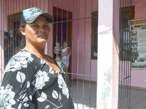 Tia da vítima escalpelada, Ivanete Lobato (Foto: Abinoan Santiago/G1)