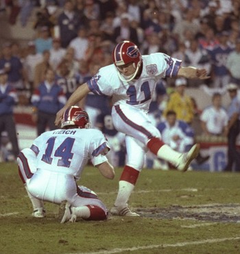 Scott Norwood Buffalo Bills Super Bowl XXV NFL (Foto: Rick Stewart / Stringer / Getty Images)