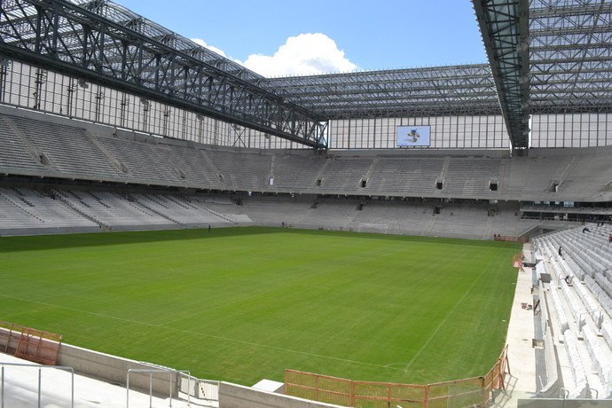 Telão da Arena da Baixada, do Atlético-PR (Foto: Site oficial do Atlético-PR/Divulgação)