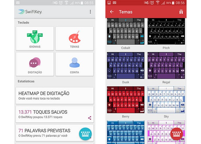 Swiftkey é uma boa opção para personalizar o teclado do Android (Foto: Reprodução/Barbara Mannara)