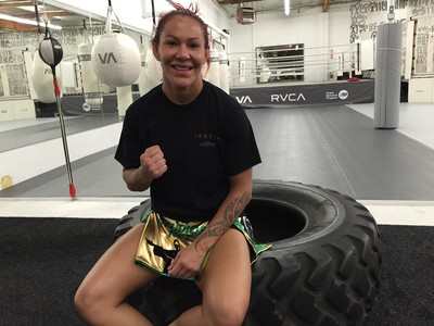 Cris Cyborg; treino; Los Angeles (Foto: Evelyn Rodrigues) Cris Cyborg; treino; Los Angeles (Foto: Evelyn Rodrigues)