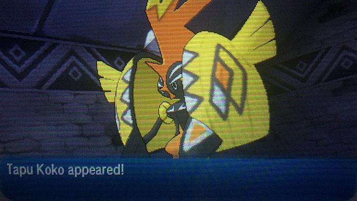 Tapu Koko, espírito guardião de Melemele Island (Foto: Reprodução/Tais Carvalho)