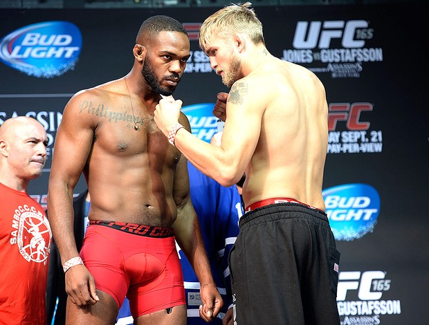 Encarada UFC 165 Jon Jones e Gustafsson (Foto: Getty Images)