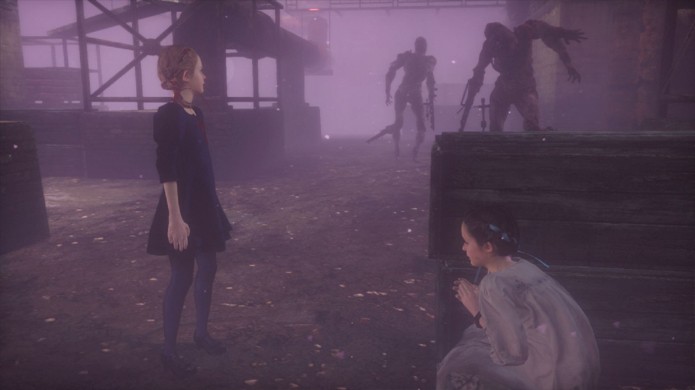Sem combates o episódio extra Little Miss de Natalia em Resident Evil: Revelations 2 conta só com partes de stealth (Foto: Reprodução/Hybrid Games)