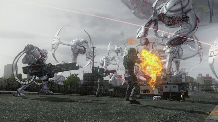 As batalhas épicas de EDF não podem ser encontradas em masi nenhum jogo (Foto: destructoid.com)