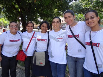 Irmãs Paulinas no Grito dos Excluídos, no Recife (Foto: Luna Markman/G1)