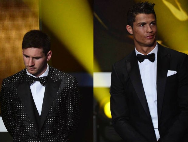 Messi Cristiano Ronaldo Prêmio Bola de Ouro Fifa 620 x 470 (Foto: AFP)