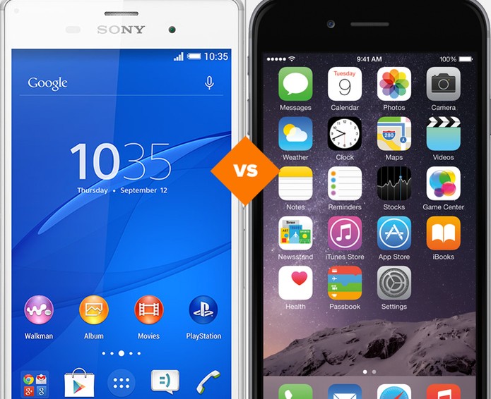 iPhone 6 ou Xperia Z3? Veja qual é o melhor smart (Foto: Arte/TechTudo)