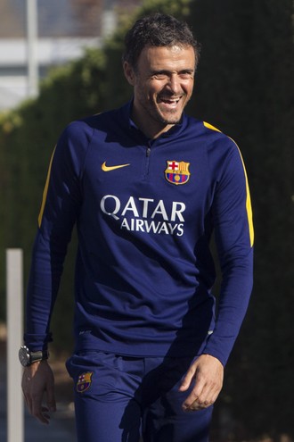 Luis Enrique treino Barcelona (Foto: EFE/Quique García)