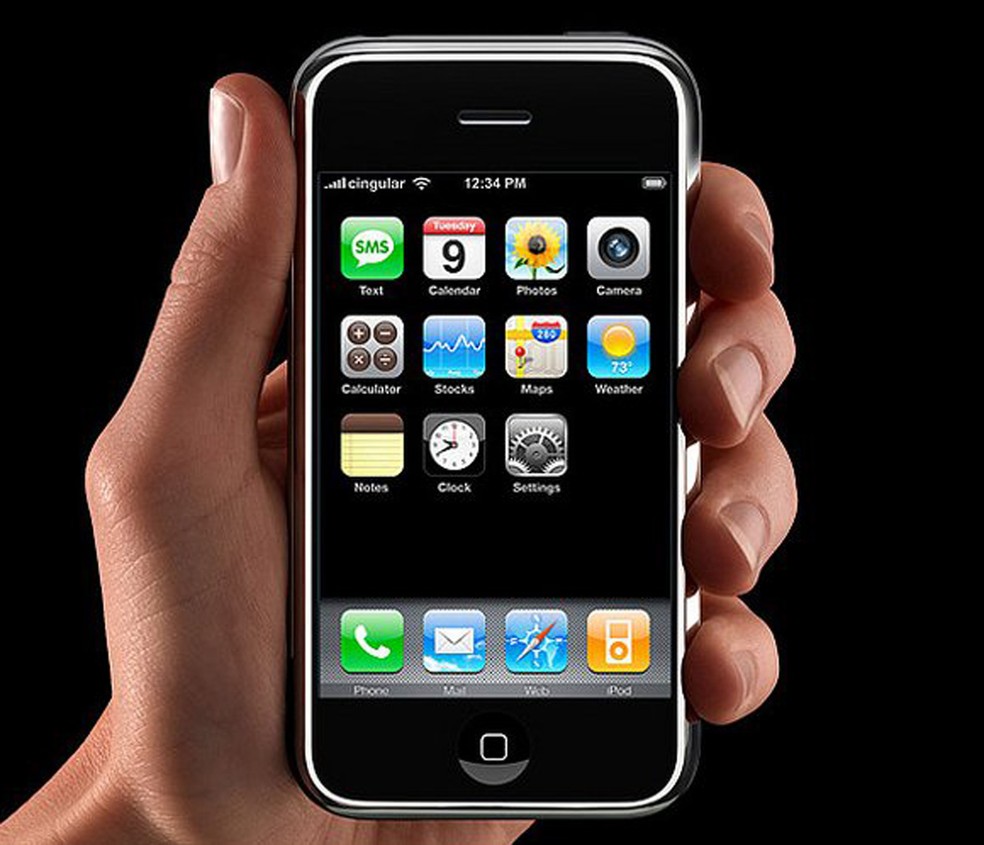 CA?mera do primeiro iPhone nA?o conseguia gravar vA�deos (Foto: DivulgaA�A?o)