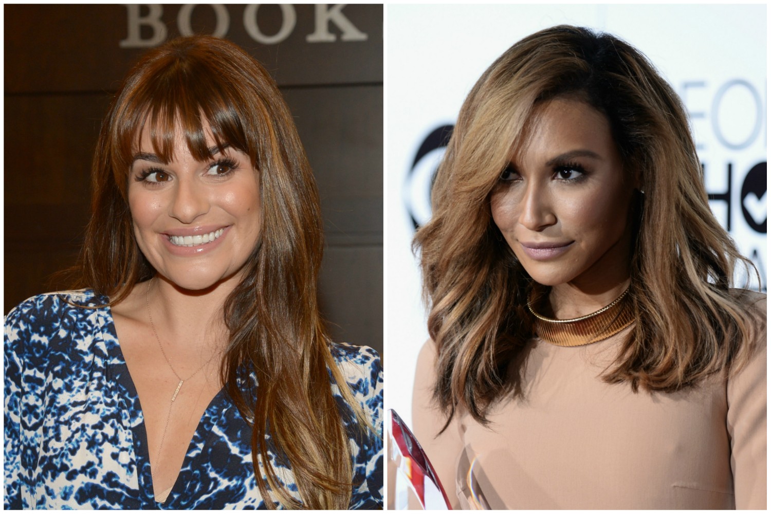 Colegas no seriado 'Glee', Lea Michele e Naya Rivera não se suportam. Várias fontes anônimas já confirmaram que ambas falam muito mal uma da outra pelas costas, a ponto de a irritação mútua chegar inclusive ao set. (Foto: Getty Images)