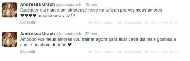 Andressa Urach é irônica (Foto: Reprodução/Twitter)