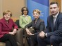 Merkel se reúne com ex-premiê 
e líder opositor 
da Ucrânia