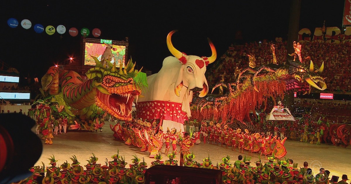 G1 - Em Parintins, Boi-bumbá Garantido vence 51º Festival Folclórico