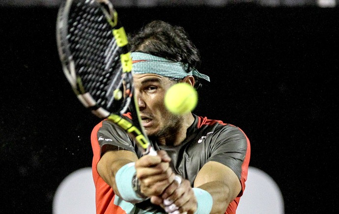 Rafael Nadal jogo tênis contra Andujar Rio Open (Foto: EFE)