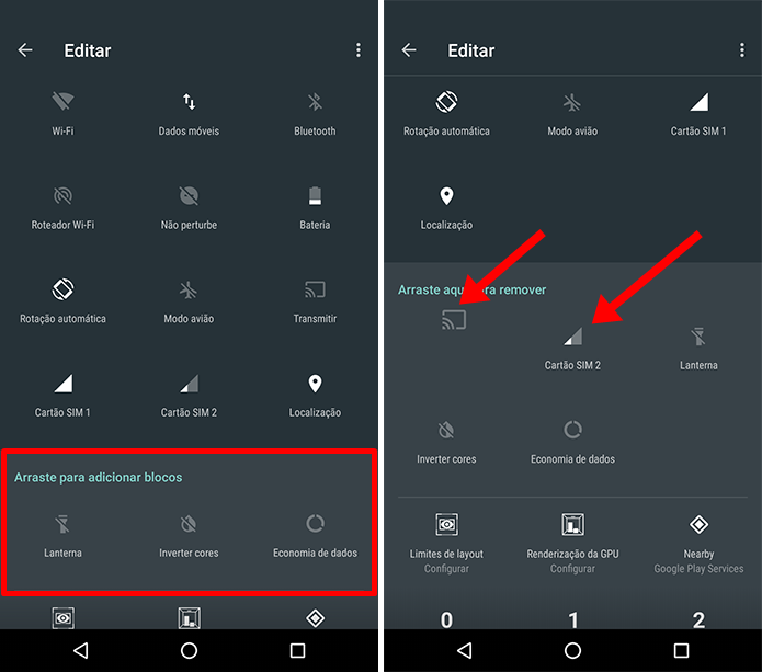 Como personalizar os atalhos do Android 7.0 Nougat Remova-botoes-para-limpar-a-cortina