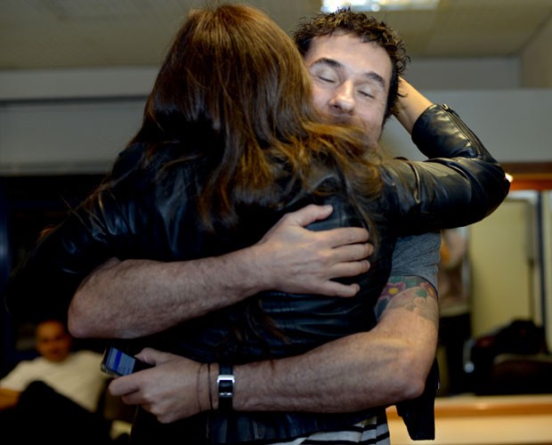 Ivete Sangalo Dinho Ouro Preto bastidores Duelo 3 (Foto: Camila Serejo/TV Globo)