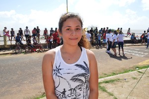 Ane Caroline Oliveira, estudante da Escola Maria Ivone, Amapá (Foto: Cassio Albuquerque/GE-AP)