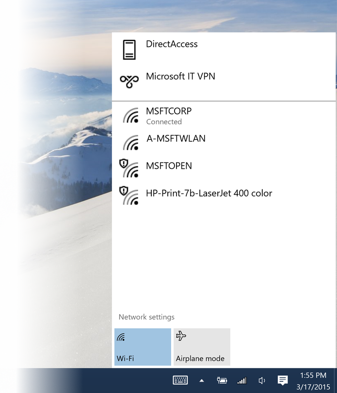 Windows 10 deixa conexão de redes mais agradáveis e intuitivas (Foto: Reprodução/Microsoft) Windows 10 deixa conexão de redes mais agradáveis e intuitivas (Foto: Reprodução/Microsoft)