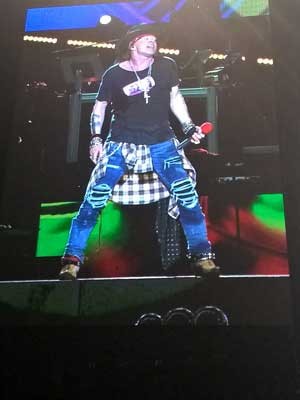 Banda Guns N' Roses se apresentou no Engenhão (Foto: Carlos Brito / G1)
