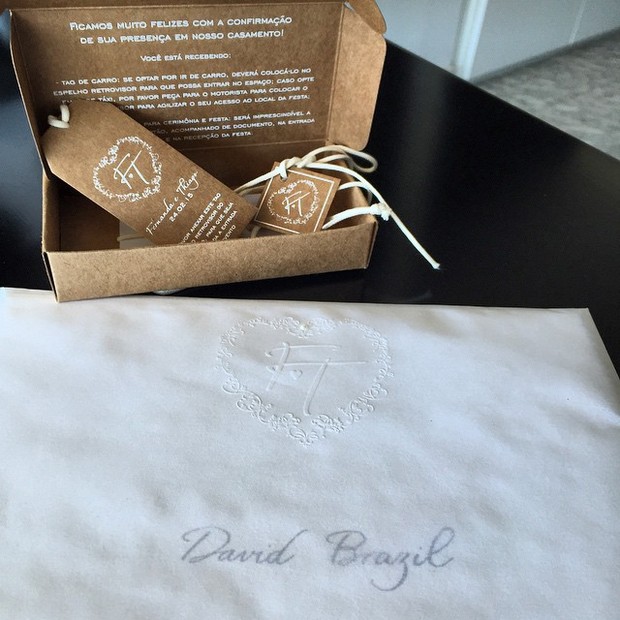 Convite de David Brazil (Foto: Reprodução/Instagram)
