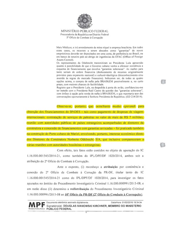 Ministério Público Federal - Lula - Odebrecht (Foto: Reprodução) Ministério Público Federal - Lula - Odebrecht (Foto: Reprodução)