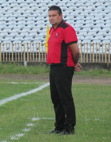 Jorge Pinheiro, técnico do Flamengo-PI (Foto: Renan Morais/GloboEsporte.com)