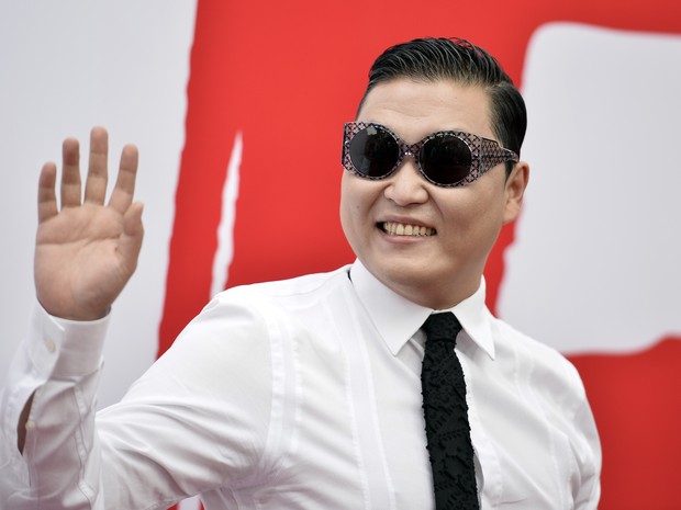 Psy em première de filme em Los Angeles, nos Estados Unidos (Foto: Frazer Harrison/ Getty Images/ AFP)