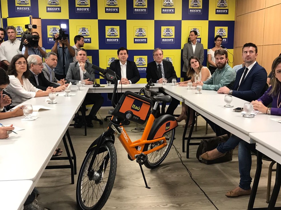 Novo Bike PE foi anunciado nesta quinta-feira (13) (Foto: Thays Estarque/G1)