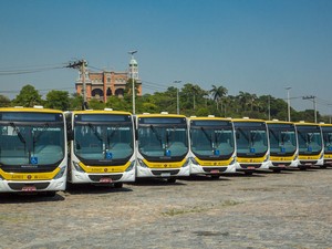 Novos ônibus refrigerados começam a circular no Rio (Foto: Marcelo Elizardo/ G1)